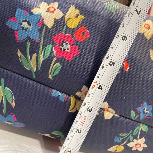 ~ Rare Cath Kidston XL Overnight Floral Coated Bag 2 Handle Snap Lined Pockets - Picture 14 of 16